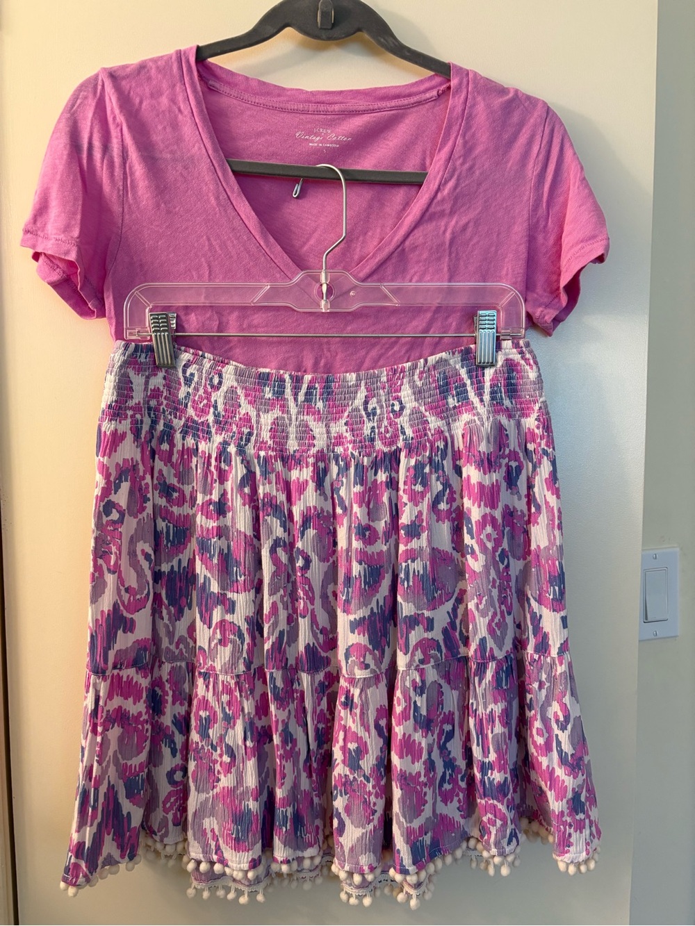Lilly Pulitzer skirt with matching J.Crew t-shirt